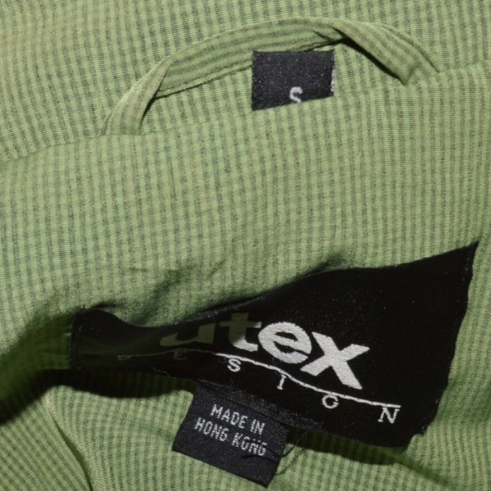 Utex Design Size S Small Green Checkered Coat Jac… - image 5